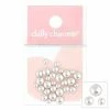 1688 - MeiCaiLin Nail Art Metallic Round Beads / Silver