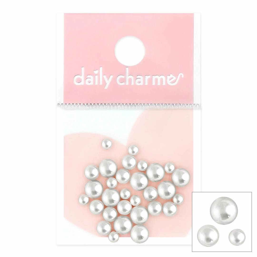1688 - MeiCaiLin Nail Art Metallic Round Beads / Silver 1 1688 - MeiCaiLin Nail Art Metallic Round Beads / Silver