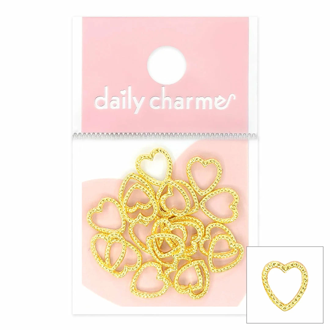 1688 - ShuYing Braided Heart Frames / Gold 1 1688 - ShuYing Braided Heart Frames / Gold