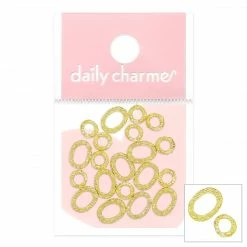 1688 - ShuYing Textured Round Frames Mix / Gold