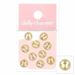 1688 - ShuYing Braided Anchor Circle / Gold