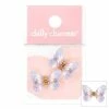 1688 Fluttering Butterfly Resin Charm / Iridescent Purple Nail Art