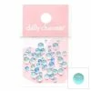 1688 - MeiCaiLin Nail Art Dreamy Bubbles Iridescent Flatback Beads / Blue