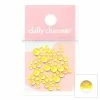 1688 - MeiCaiLin Dreamy Bubbles Iridescent Flatback Beads / Yellow