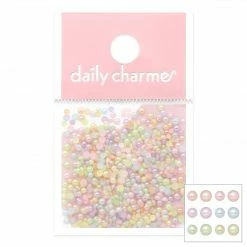 1688 - MeiCaiLin Pastel Rainbow Mini Flatback Pearls Mix