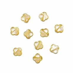 Julia Framed Resin Gems / Mother Of Pearl / Clover