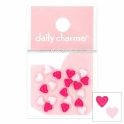 1688 New Arrivals Lovely Heart Resin Cabochons Mix / Pink & Fuchsia