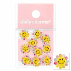 1688 - ShuYing Kawaii Resin Cabochon / Smiley Daisy / Rainbow New Arrivals