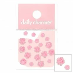 1688 - ShuYing New Arrivals Pearly Resin Garden Roses / Pink