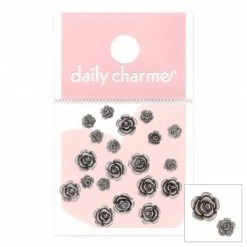 1688 - ShuYing New Arrivals Pearly Resin Garden Roses / Gray