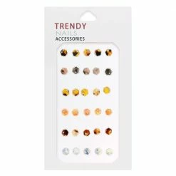 1688 - MeiCaiLin Nail Gems Set / Hexagon Crystal Resin Nail Art