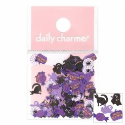 Julia Halloween Soft Paper Glitter / Purple Treats Nail Art