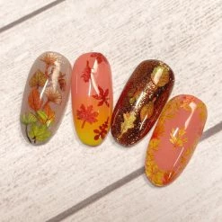 1688 - MeiCaiLin Nail Art Fall Foliage Soft Paper Glitter / Autumn Leaves