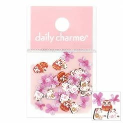 Julia Nail Art Lunar New Year Soft Paper Glitter / Lucky Daruma