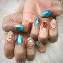 Nail Partner Capri Twist Bar / Gold Nail Art 5 Nail Partner Capri Twist Bar / Gold Nail Art