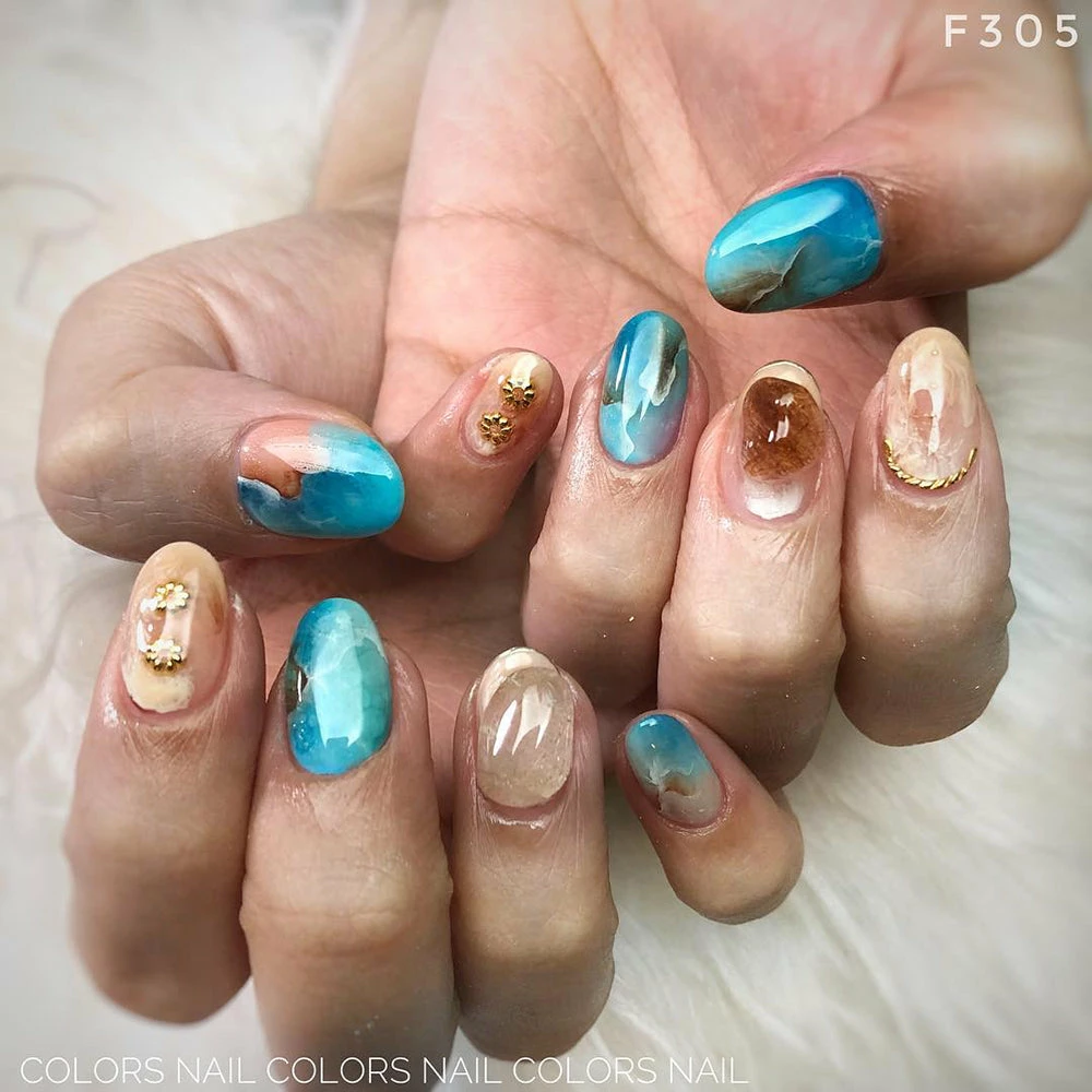 Nail Partner Capri Twist Bar / Gold Nail Art 3 Nail Partner Capri Twist Bar / Gold Nail Art