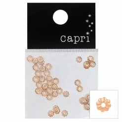 Nail Partner Capri Filigree Flower Studs / Rose Gold Nail Art