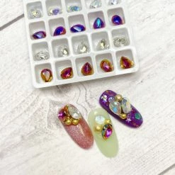 1688 - MeiCaiLin Charme Crystal Pear Pointed Back Mix