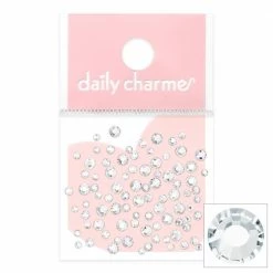 John F Allen & Son Charme Crystal Round Flatback Rhinestone / Crystal Clear Wedding Season