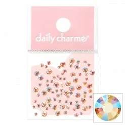 John F Allen & Son New Arrivals Charme Crystal Round Flatback Rhinestone / Light Colorado Topaz AB