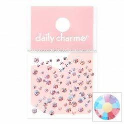 John F Allen & Son Charme Crystal Round Flatback Rhinestone / Light Rose AB New Arrivals