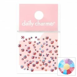 John F Allen & Son Charme Crystal Round Flatback Rhinestone / Rose AB New Arrivals