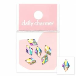 1688 - MeiCaiLin Charme Crystal Rhombus Flatback Rhinestone / Crystal AB