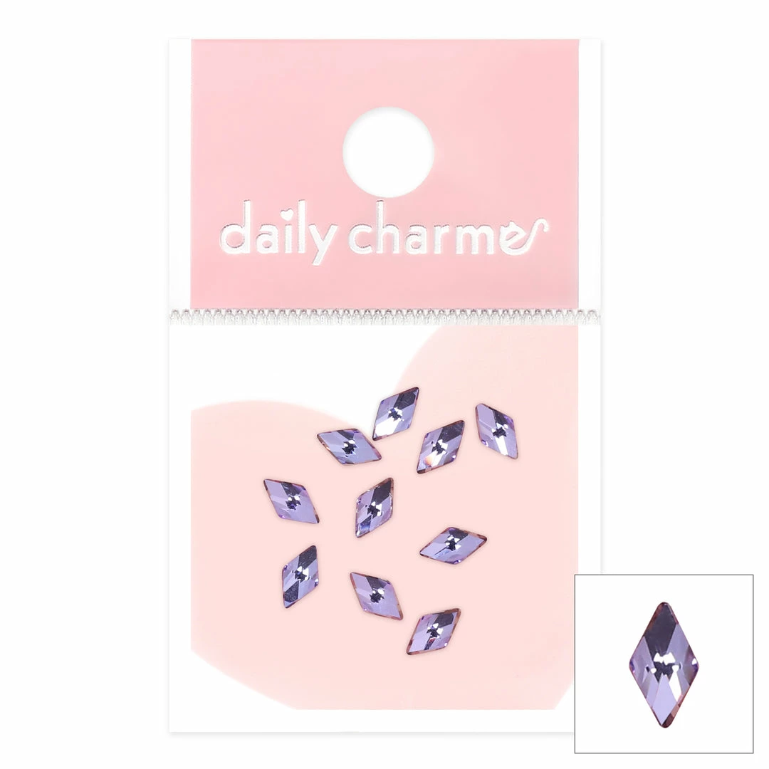 1688 - JingYi New Arrivals Charme Crystal Rhombus Flatback Rhinestone / Lilac 1 1688 - JingYi New Arrivals Charme Crystal Rhombus Flatback Rhinestone / Lilac