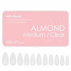 Nadeco Best Sellers Charme Gel Extension Tips / Almond / Medium / Clear
