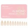 Nadeco Nail Tips Charme Gel Extension Tips / Almond / Medium / Ivory