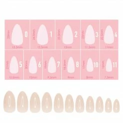 Nadeco Charme Gel Extension Tips / Almond / Short / Ivory