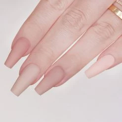 Nadeco Charme Gel Extension Tips / Coffin / Medium / Clear