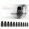 Nadeco Charme Gel Extension Tips / Coffin / Medium / B+W New Arrivals