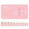 Nadeco Nail Tips Charme Gel Extension Tips / Coffin / Short / Blush