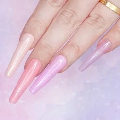 Nadeco Charme Gel Extension Tips / Coffin / Extra Long / Clear
