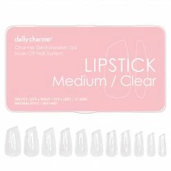 Nadeco Charme Gel Extension Tips / Lipstick / Medium / Clear