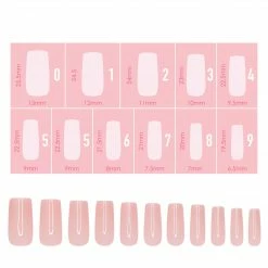 Nadeco Charme Gel Extension Tips / Square / Medium / Blush