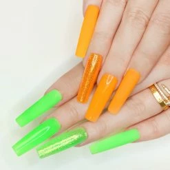 Nadeco Charme Gel Extension Tips / Square / Extra Long / Clear Nail Tips