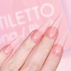 Nadeco Charme Gel Extension Tips / Stiletto / Long / Blush 7 Nadeco Charme Gel Extension Tips / Stiletto / Long / Blush