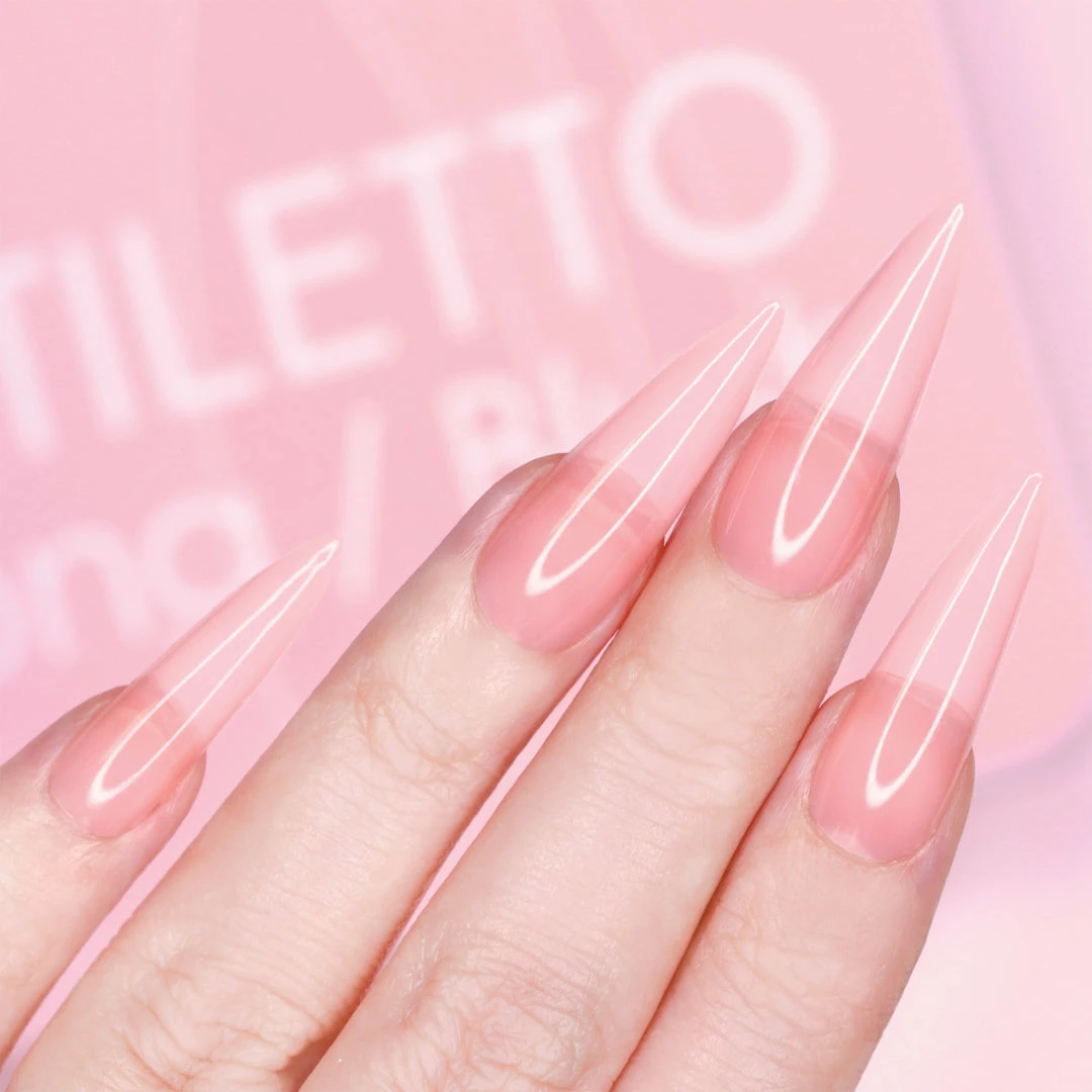 Nadeco Charme Gel Extension Tips / Stiletto / Long / Blush 4 Nadeco Charme Gel Extension Tips / Stiletto / Long / Blush