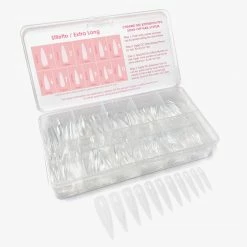 Nadeco Charme Gel Extension Tips / Stiletto / Extra Long / Clear Best Sellers