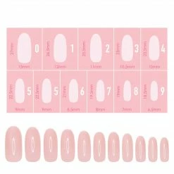Nadeco Charme Gel Extension Tips / Oval / Medium / Blush