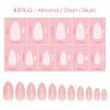 Nadeco Nail Tip Refills Charme Gel Extension Tips Refill / Almond / Short / Blush