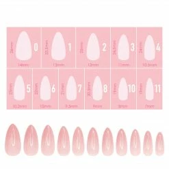 Nadeco Charme Gel Extension Tips / Almond / Medium / Blush Best Sellers