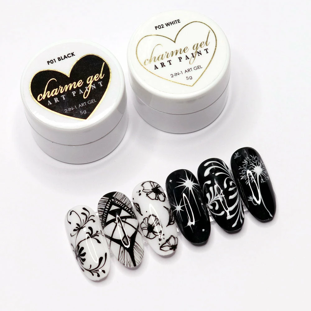 New Arrivals Charme Gel Art Paint / P02 White 2 New Arrivals Charme Gel Art Paint / P02 White