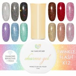 Gel Polish Charme Gel Holographic Twinkle Collection / 12 Colors