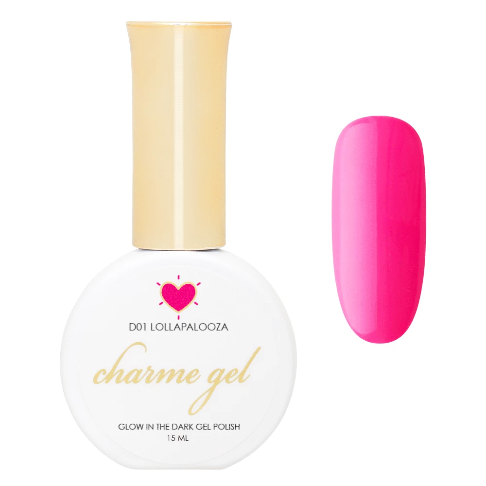 Charme Gel / Glow In The Dark D01 Lollapalooza Candy Nails - 20% Off 1 Charme Gel / Glow In The Dark D01 Lollapalooza Candy Nails - 20% Off