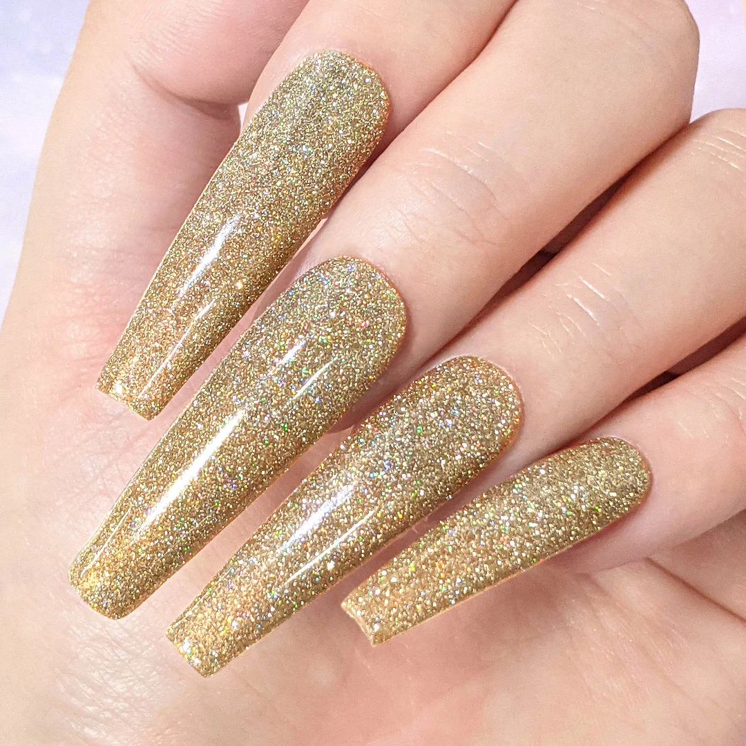 Gel Polish Charme Gel / Holographic Twinkle H69 Goldilocks 2 Gel Polish Charme Gel / Holographic Twinkle H69 Goldilocks