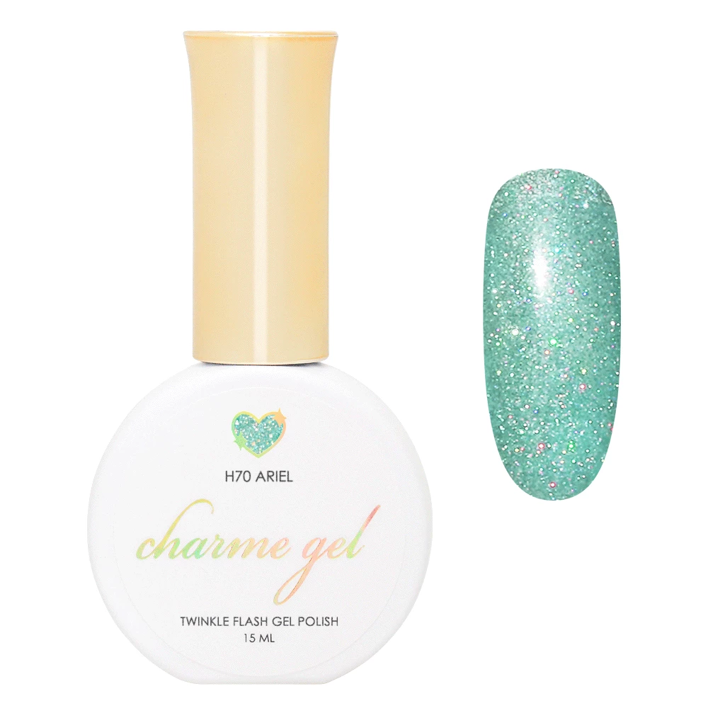 Charme Gel / Holographic Twinkle H70 Ariel Gel Polish 1 Charme Gel / Holographic Twinkle H70 Ariel Gel Polish