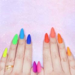 Charme Gel / Neon Glow N03 Peach Ring Candy Nails - 20% Off